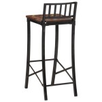 vidaXL Scaune de bar, 4 buc., lemn masiv reciclat
