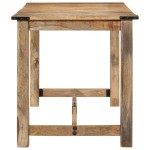 vidaXL Masă de bucătărie, 140x70x75 cm, lemn masiv de mango