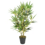 vidaXL Arbore din bambus artificial 368 de frunze 80 cm verde vidaXL Arbore din bambus artificial 368 de frunze 80 cm verde