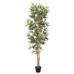 vidaXL Arbore din bambus artificial 828 de frunze 150 cm verde vidaXL Arbore din bambus artificial 828 de frunze 150 cm verde