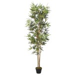 vidaXL Arbore din bambus artificial 1104 de frunze 180 cm verde vidaXL Arbore din bambus artificial 1104 de frunze 180 cm verde