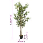 vidaXL Arbore din bambus artificial 1380 de frunze 200 cm verde vidaXL Arbore din bambus artificial 1380 de frunze 200 cm verde