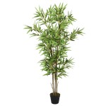 vidaXL Arbore din bambus artificial 828 de frunze 150 cm verde vidaXL Arbore din bambus artificial 828 de frunze 150 cm verde