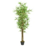 vidaXL Arbore din bambus artificial 1288 de frunze 180 cm verde vidaXL Arbore din bambus artificial 1288 de frunze 180 cm verde