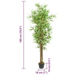 vidaXL Arbore din bambus artificial 1288 de frunze 180 cm verde vidaXL Arbore din bambus artificial 1288 de frunze 180 cm verde