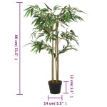 vidaXL Arbore din bambus artificial 380 de frunze 80 cm verde vidaXL Arbore din bambus artificial 380 de frunze 80 cm verde