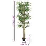 vidaXL Arbore din bambus artificial 988 de frunze 150 cm verde vidaXL Arbore din bambus artificial 988 de frunze 150 cm verde
