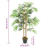 vidaXL Arbore din bambus artificial 730 de frunze 120 cm verde
