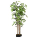 vidaXL Arbore din bambus artificial 1095 de frunze 150 cm verde vidaXL Arbore din bambus artificial 1095 de frunze 150 cm verde