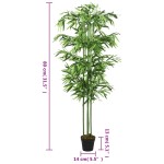 vidaXL Arbore din bambus artificial 240 de frunze 80 cm verde vidaXL Arbore din bambus artificial 240 de frunze 80 cm verde