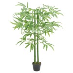 vidaXL Arbore din bambus artificial 384 de frunze 120 cm verde vidaXL Arbore din bambus artificial 384 de frunze 120 cm verde