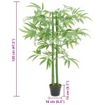 vidaXL Arbore din bambus artificial 384 de frunze 120 cm verde vidaXL Arbore din bambus artificial 384 de frunze 120 cm verde