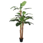 vidaXL Bananier artificial 18 frunze 150 cm verde vidaXL Bananier artificial 18 frunze 150 cm verde