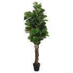 vidaXL Smochin artificial cu frunze 96 de frunze 80 cm verde vidaXL Smochin artificial cu frunze 96 de frunze 80 cm verde