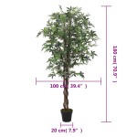 vidaXL Arbore de arțar artificial 672 de frunze 180 cm verde vidaXL Arbore de arțar artificial 672 de frunze 180 cm verde