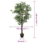 vidaXL Arbore ficus artificial 1008 de frunze 180 cm verde vidaXL Arbore ficus artificial 1008 de frunze 180 cm verde