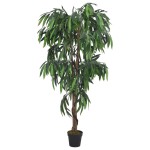 vidaXL Arbore de mango artificial 1050 de frunze 200 cm verde vidaXL Arbore de mango artificial 1050 de frunze 200 cm verde