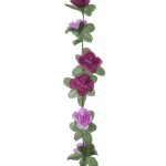 vidaXL Ghirlande de flori de Crăciun, 6 buc., violet deschis, 250 cm vidaXL Ghirlande de flori de Crăciun, 6 buc., violet deschis, 250 cm