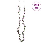 vidaXL Ghirlande de flori de Crăciun, 6 buc., violet deschis, 250 cm vidaXL Ghirlande de flori de Crăciun, 6 buc., violet deschis, 250 cm