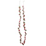 vidaXL Ghirlande de flori de Crăciun, 6 buc., roșu roze, 250 cm vidaXL Ghirlande de flori de Crăciun, 6 buc., roșu roze, 250 cm