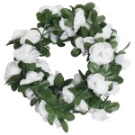 vidaXL Ghirlande de flori de Crăciun, 6 buc., alb de primăvară, 250 cm vidaXL Ghirlande de flori de Crăciun, 6 buc., alb de primăvară, 250 cm