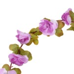 vidaXL Ghirlande de flori de Crăciun, 6 buc., violet deschis, 250 cm vidaXL Ghirlande de flori de Crăciun, 6 buc., violet deschis, 250 cm