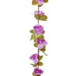 vidaXL Ghirlande de flori de Crăciun, 6 buc., violet deschis, 250 cm vidaXL Ghirlande de flori de Crăciun, 6 buc., violet deschis, 250 cm