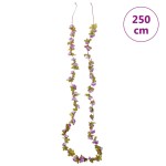 vidaXL Ghirlande de flori de Crăciun, 6 buc., violet deschis, 250 cm vidaXL Ghirlande de flori de Crăciun, 6 buc., violet deschis, 250 cm