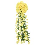 vidaXL Ghirlande de flori de Crăciun, 3 buc., galben, 85 cm vidaXL Ghirlande de flori de Crăciun, 3 buc., galben, 85 cm