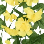 vidaXL Ghirlande de flori de Crăciun, 3 buc., galben, 85 cm vidaXL Ghirlande de flori de Crăciun, 3 buc., galben, 85 cm