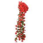 vidaXL Ghirlande de flori de Crăciun, 3 buc., roșu, 85 cm vidaXL Ghirlande de flori de Crăciun, 3 buc., roșu, 85 cm