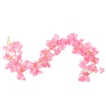 vidaXL Ghirlande de flori de Crăciun, 6 buc., roz închis, 180 cm vidaXL Ghirlande de flori de Crăciun, 6 buc., roz închis, 180 cm