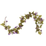 vidaXL Ghirlande de flori de Crăciun, 6 buc., violet deschis, 215 cm vidaXL Ghirlande de flori de Crăciun, 6 buc., violet deschis, 215 cm