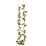 vidaXL Ghirlande de flori de Crăciun, 6 buc., violet deschis, 215 cm vidaXL Ghirlande de flori de Crăciun, 6 buc., violet deschis, 215 cm