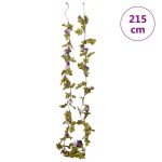 vidaXL Ghirlande de flori de Crăciun, 6 buc., violet deschis, 215 cm vidaXL Ghirlande de flori de Crăciun, 6 buc., violet deschis, 215 cm
