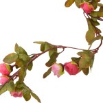 vidaXL Ghirlande de flori de Crăciun, 6 buc., roze, 215 cm vidaXL Ghirlande de flori de Crăciun, 6 buc., roze, 215 cm