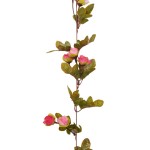 vidaXL Ghirlande de flori de Crăciun, 6 buc., roze, 215 cm vidaXL Ghirlande de flori de Crăciun, 6 buc., roze, 215 cm