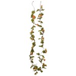 vidaXL Ghirlande de flori de Crăciun, 6 buc., roșu apus soare, 215 cm vidaXL Ghirlande de flori de Crăciun, 6 buc., roșu apus soare, 215 cm