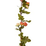 vidaXL Ghirlande de flori de Crăciun, 6 buc., roșu apus soare, 215 cm vidaXL Ghirlande de flori de Crăciun, 6 buc., roșu apus soare, 215 cm