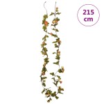 vidaXL Ghirlande de flori de Crăciun, 6 buc., roșu apus soare, 215 cm vidaXL Ghirlande de flori de Crăciun, 6 buc., roșu apus soare, 215 cm