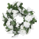 vidaXL Ghirlande de flori de Crăciun, 6 buc., alb, 240 cm vidaXL Ghirlande de flori de Crăciun, 6 buc., alb, 240 cm