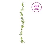 vidaXL Ghirlande de flori de Crăciun, 6 buc., alb, 200 cm vidaXL Ghirlande de flori de Crăciun, 6 buc., alb, 200 cm