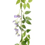 vidaXL Ghirlande de flori de Crăciun, 6 buc., violet, 200 cm vidaXL Ghirlande de flori de Crăciun, 6 buc., violet, 200 cm