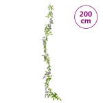 vidaXL Ghirlande de flori de Crăciun, 6 buc., violet, 200 cm vidaXL Ghirlande de flori de Crăciun, 6 buc., violet, 200 cm