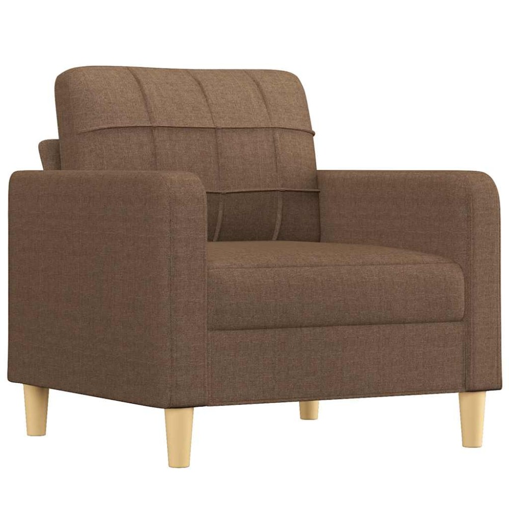 vidaXL Fotoliu canapea, maro, 60 cm, material textil