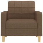 vidaXL Fotoliu canapea, maro, 60 cm, material textil
