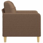 vidaXL Fotoliu canapea, maro, 60 cm, material textil
