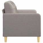 vidaXL Canapea cu 2 locuri, gri taupe, 120 cm, material textil vidaXL Canapea cu 2 locuri, gri taupe, 120 cm, material textil