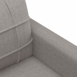 vidaXL Canapea cu 2 locuri, gri taupe, 120 cm, material textil vidaXL Canapea cu 2 locuri, gri taupe, 120 cm, material textil