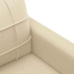 vidaXL Canapea cu 2 locuri, crem, 140 cm, material textil vidaXL Canapea cu 2 locuri, crem, 140 cm, material textil